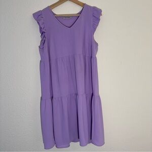 Ces Femme Ruffle Hem Dress
